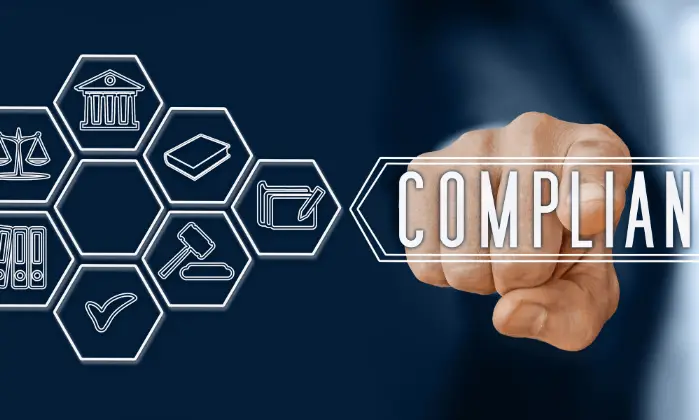 compliance written on screen