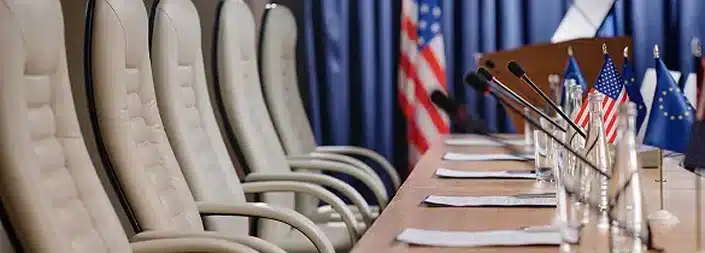 Empty places for business people