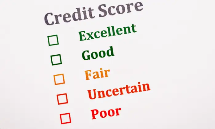 credit score checklist