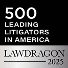 Lawdragon 2025 badge for ‘500 Leading Litigators in America.