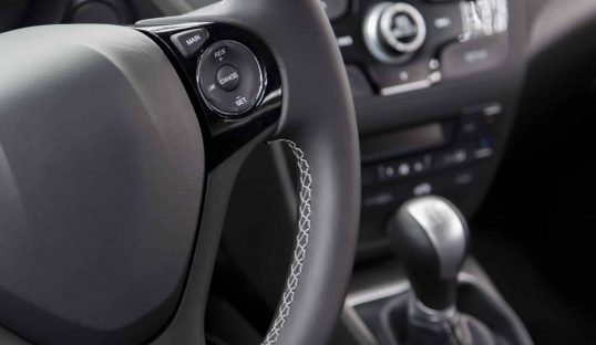 Detail of the car interior