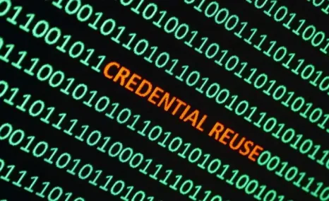 credential reuse written on screen with different numbers